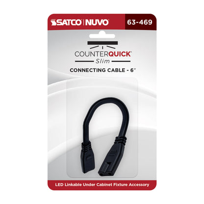 Nuvo 63-469 Connecting Cable, 6-Inch, Black Finish