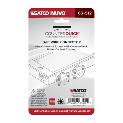 Nuvo 63-512 Under Cabinet LED 3/8 Inch Wire Connector