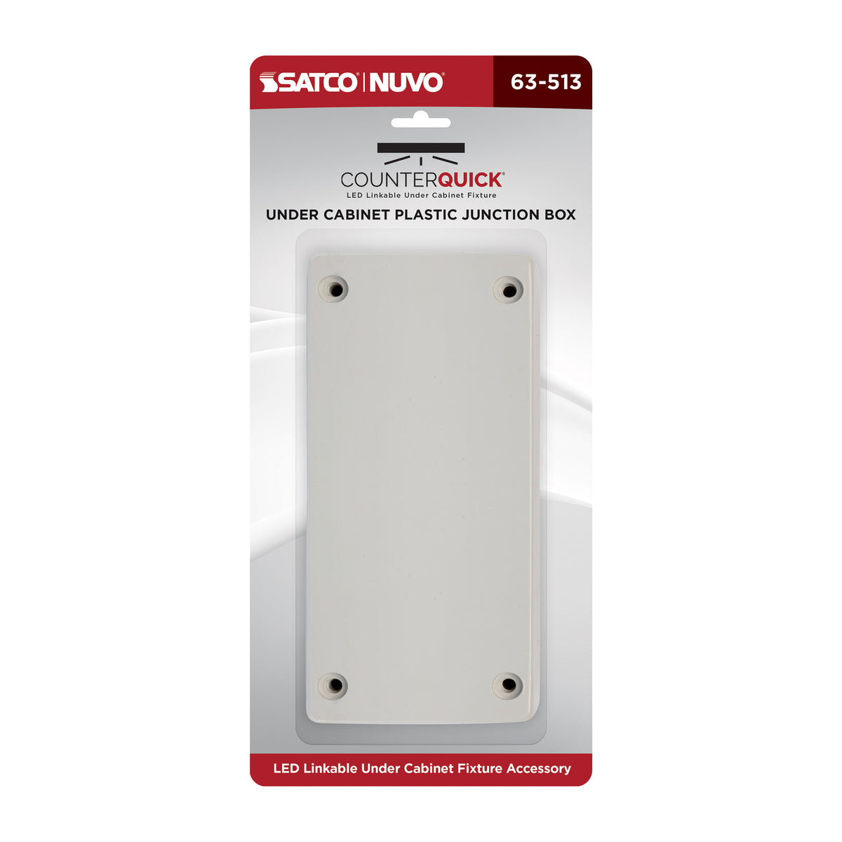 Nuvo 63-513 Under Cabinet LED Junction Box, Plastic