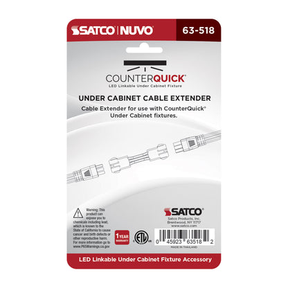 Nuvo 63-518 Under Cabinet LED Linkable Cable Extender