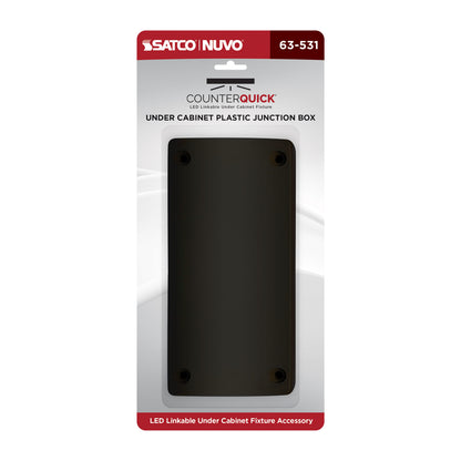 Nuvo 63-531 Under Cabinet Junction Box, Plastic, Dark Bronze