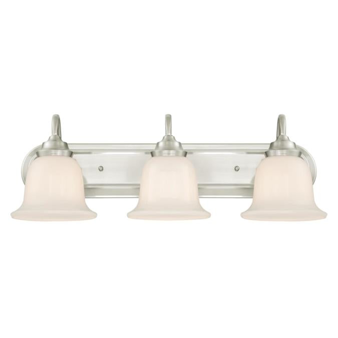 Westinghouse 6301500 Sconce Fixture 3 Light Wall Brushed Nickel Finish