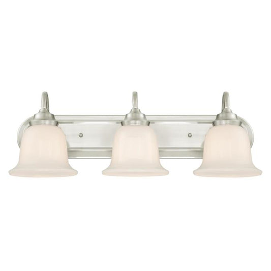 Westinghouse 6301500 Sconce Fixture 3 Light Wall Brushed Nickel Finish