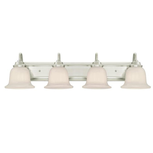 Westinghouse 6301900 Sconce Fixture 4 Light Wall Brushed Nickel Finish