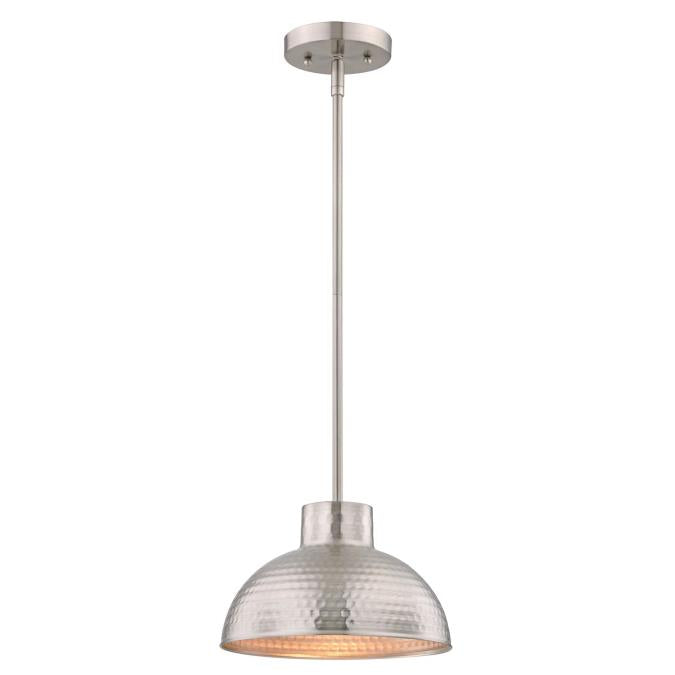 Westinghouse 6309600 Pendant Fixture 1 Light Hammered Brushed Nickel