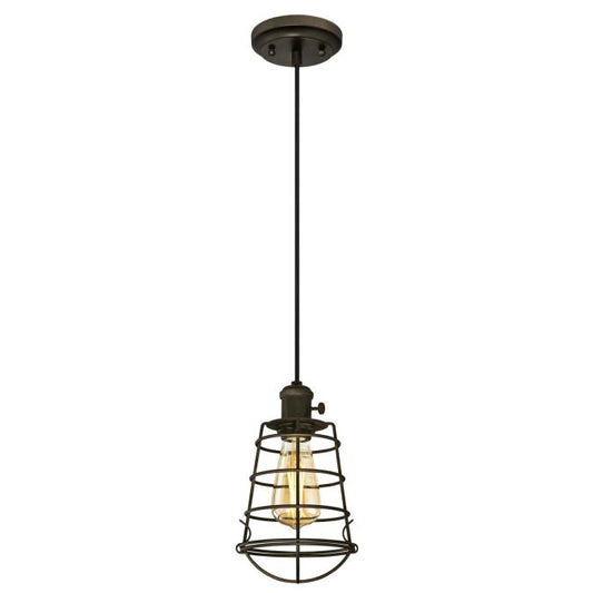 Westinghouse 6323600 Pendant Fixture 1 Light Mini with Turn Knob Oil