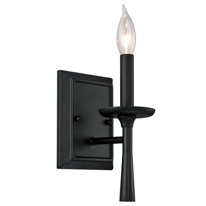 Westinghouse 6324000 Sconce Fixture 1 Light Wall Matte Black Finish