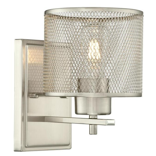 Westinghouse 6327800 Sconce Fixture 1 Light Wall Brushed Nickel Finish