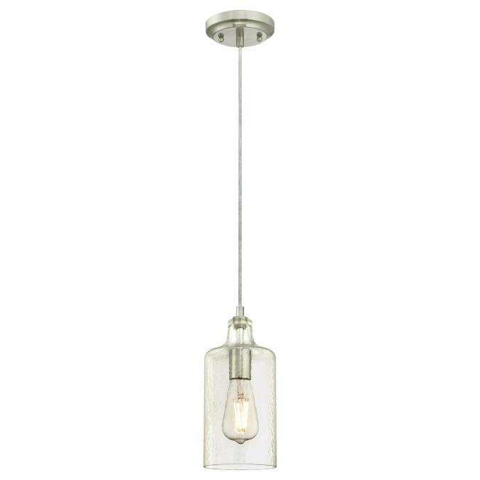 Westinghouse 6329000 Pendant Fixture 1 Light Mini Brushed Nickel