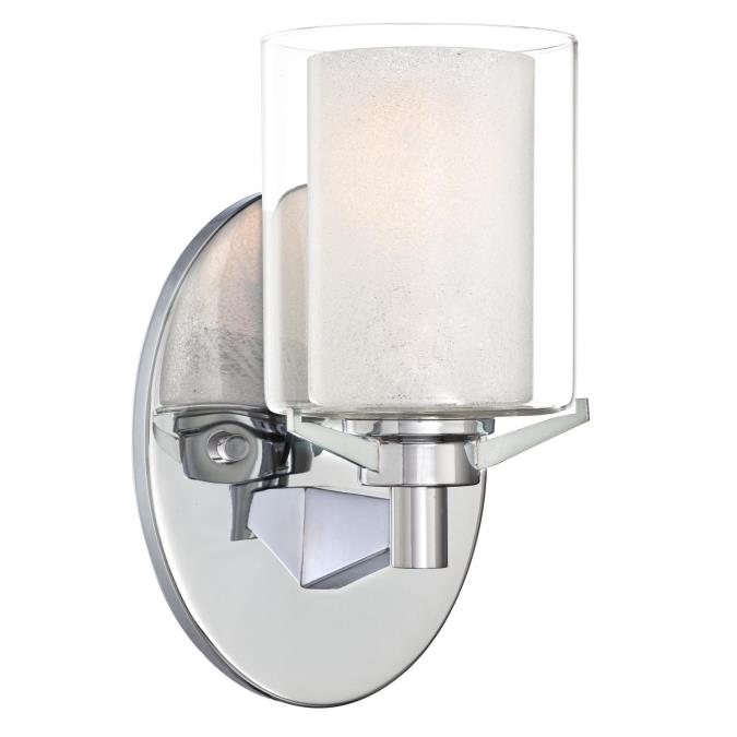 Westinghouse 6331500 Sconce Fixture 1 Light Wall Chrome Finish with