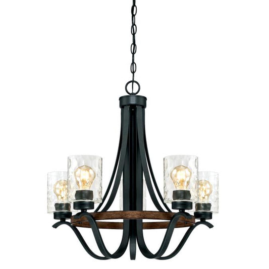 Westinghouse 6331900 Chandelier Fixture 5 Light Textured Iron and