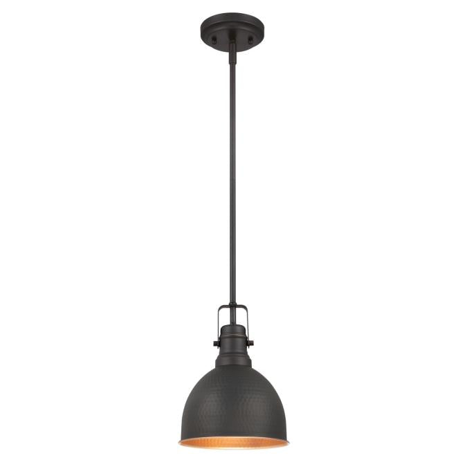 Westinghouse 6345600 Pendant Fixture 1 Light Mini Hammered Oil Rubbed