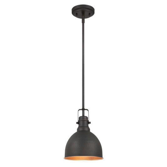 Westinghouse 6345600 Pendant Fixture 1 Light Mini Hammered Oil Rubbed