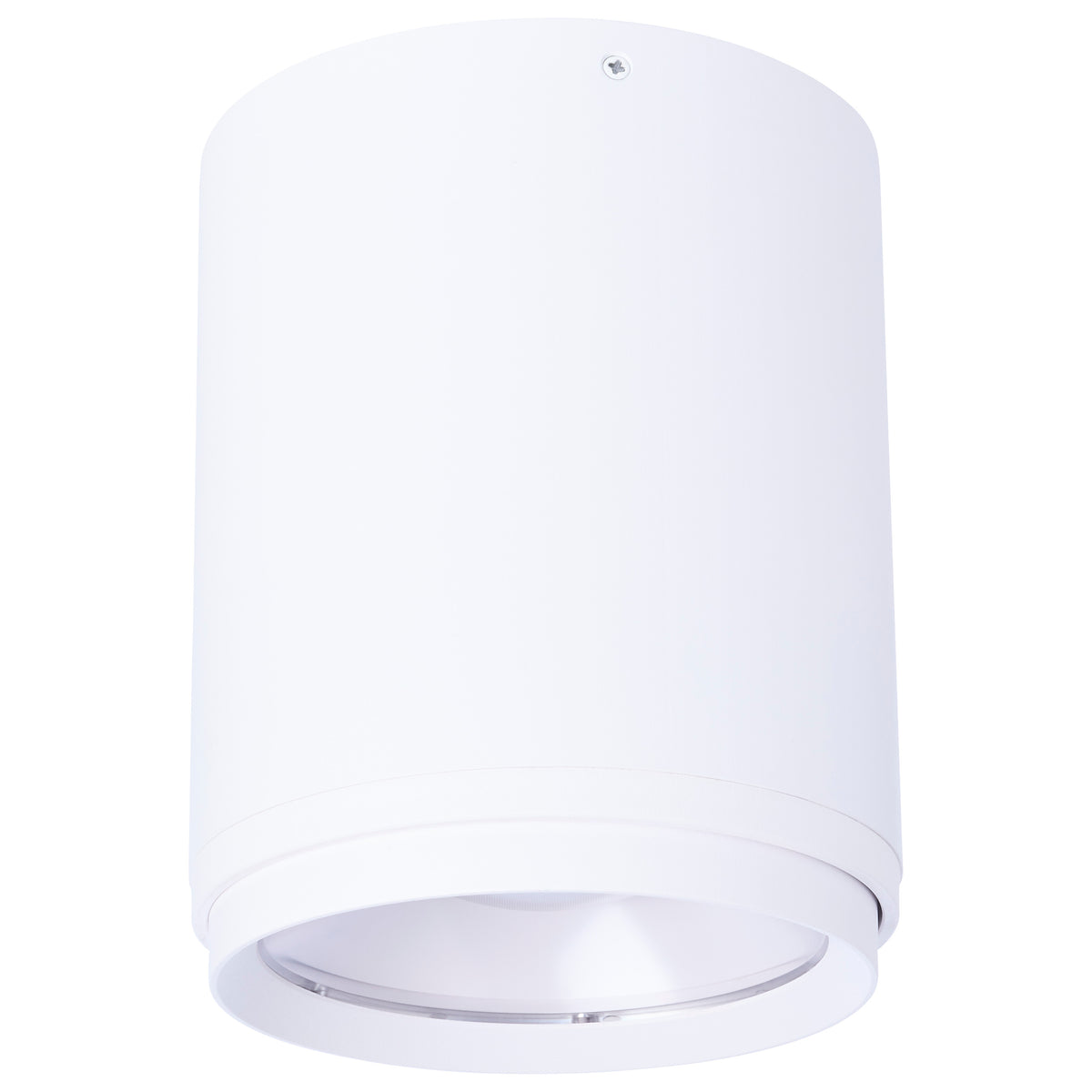 Nuvo 65-1050 35/28/21 Watt LED Cylinder Flush Mount, 3K/4K/5K CCT Selectable, White
