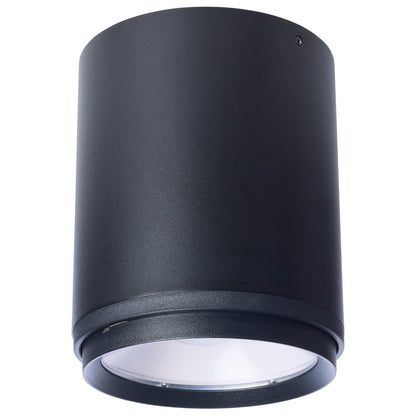Nuvo 65-1051 35/28/21 Watt LED Cylinder Flush Mount, 3K/4K/5K CCT Selectable, Black