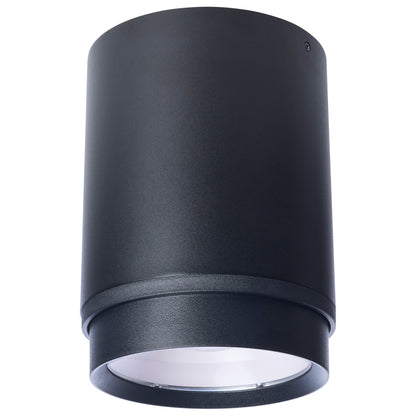 Nuvo 65-1051 35/28/21 Watt LED Cylinder Flush Mount, 3K/4K/5K CCT Selectable, Black