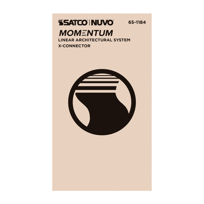 Nuvo 65-1184 Momentum, X-Connector for LED Linear System, White Finish