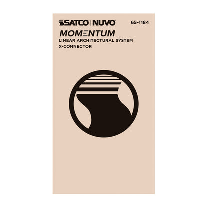 Nuvo 65-1184 Momentum, X-Connector for LED Linear System, White Finish