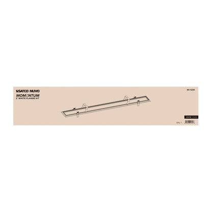 Nuvo 65-1230 Momentum, 2 Foot Flange Kit, White Finish