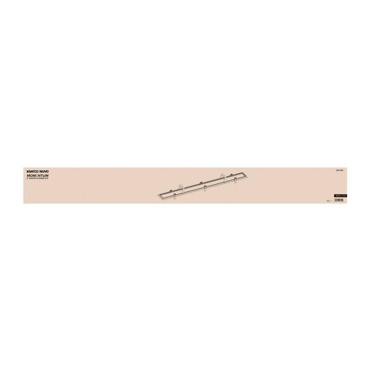 Nuvo 65-1231 Momentum, 4 Foot Flange Kit, White Finish