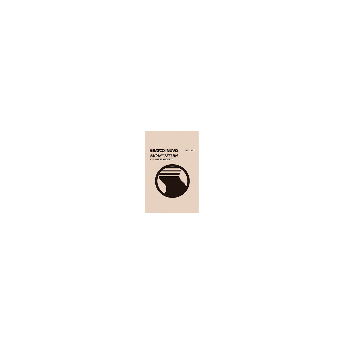 Nuvo 65-1231 Momentum, 4 Foot Flange Kit, White Finish
