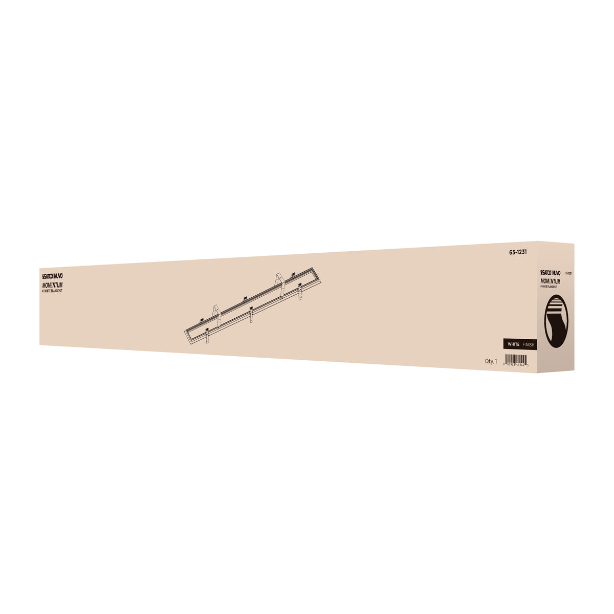 Nuvo 65-1231 Momentum, 4 Foot Flange Kit, White Finish