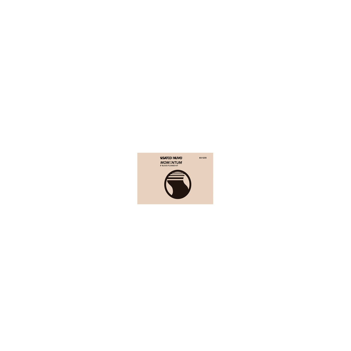 Nuvo 65-1235 Momentum, 8 Foot Flange Kit, Black Finish