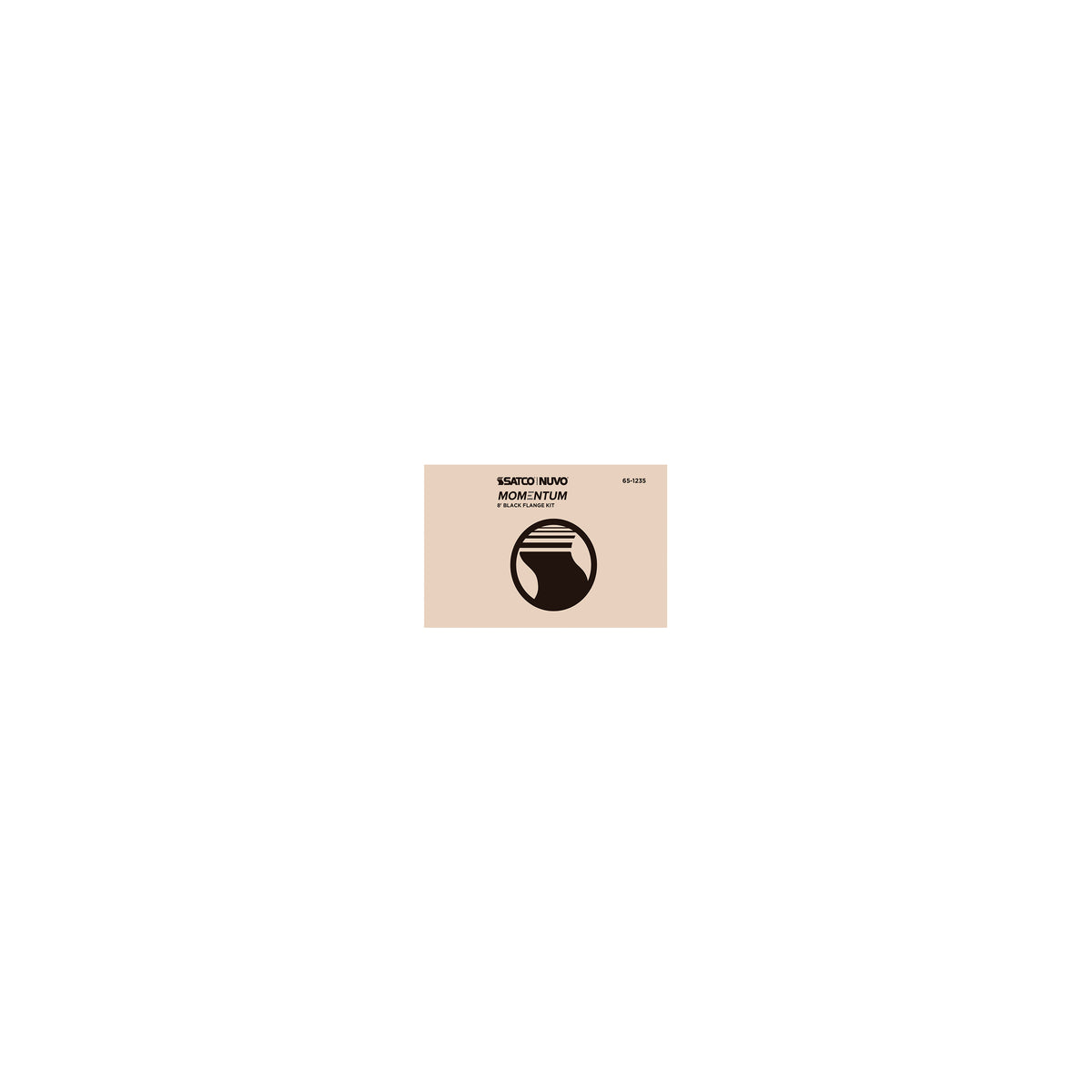 Nuvo 65-1235 Momentum, 8 Foot Flange Kit, Black Finish