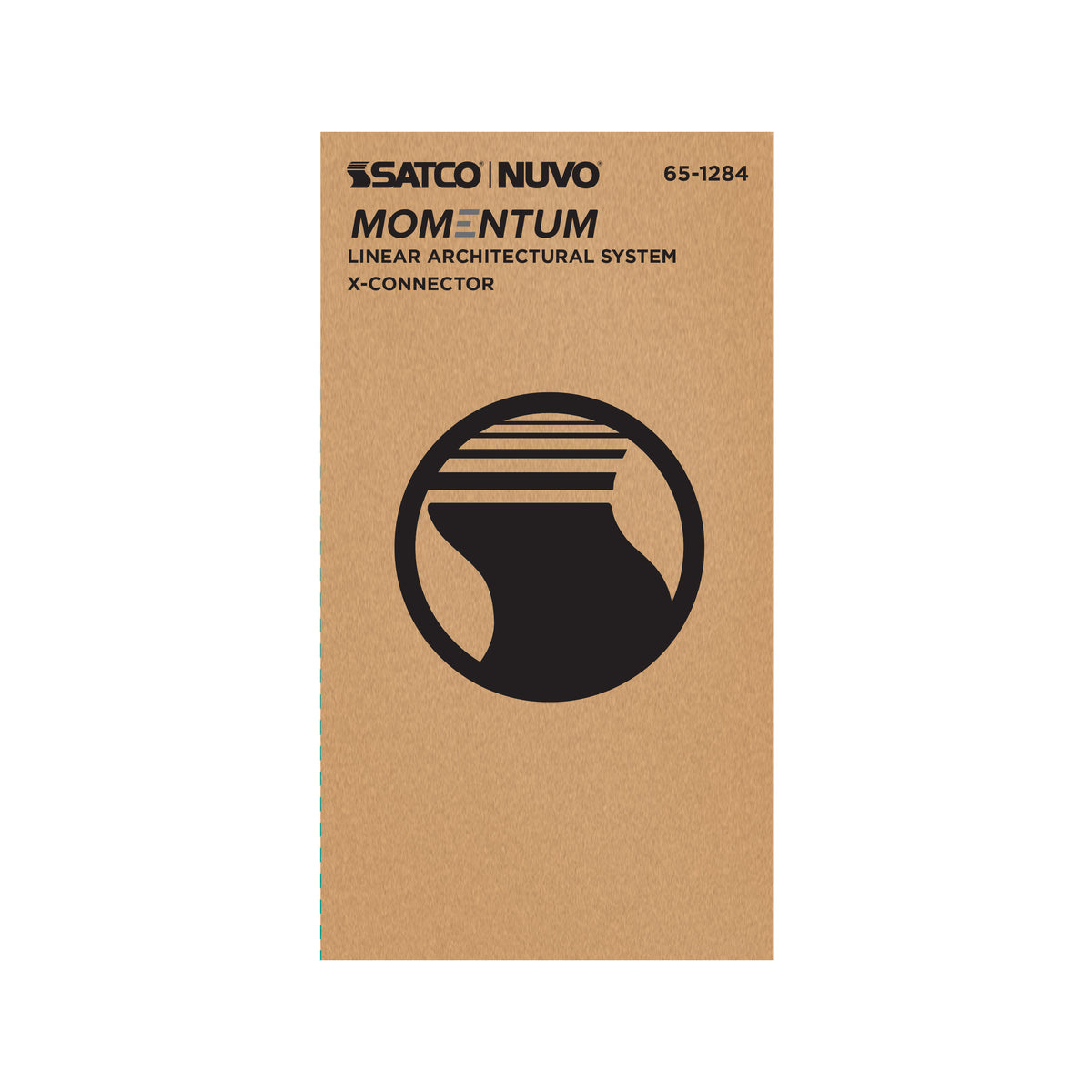 Nuvo 65-1284 Momentum, X-Connector for LED Linear System, Black Finish