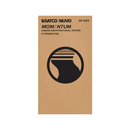Nuvo 65-1284 Momentum, X-Connector for LED Linear System, Black Finish