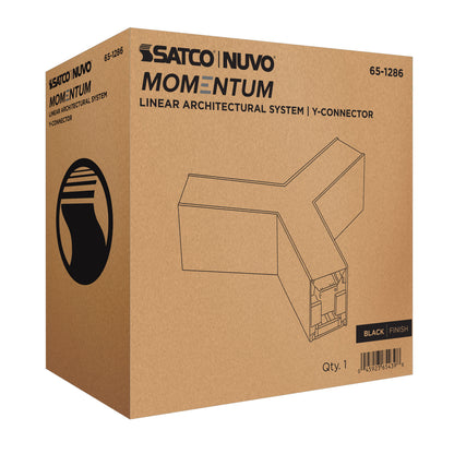 Nuvo 65-1286 Momentum, Y-Connector for LED Linear System, Black Finish