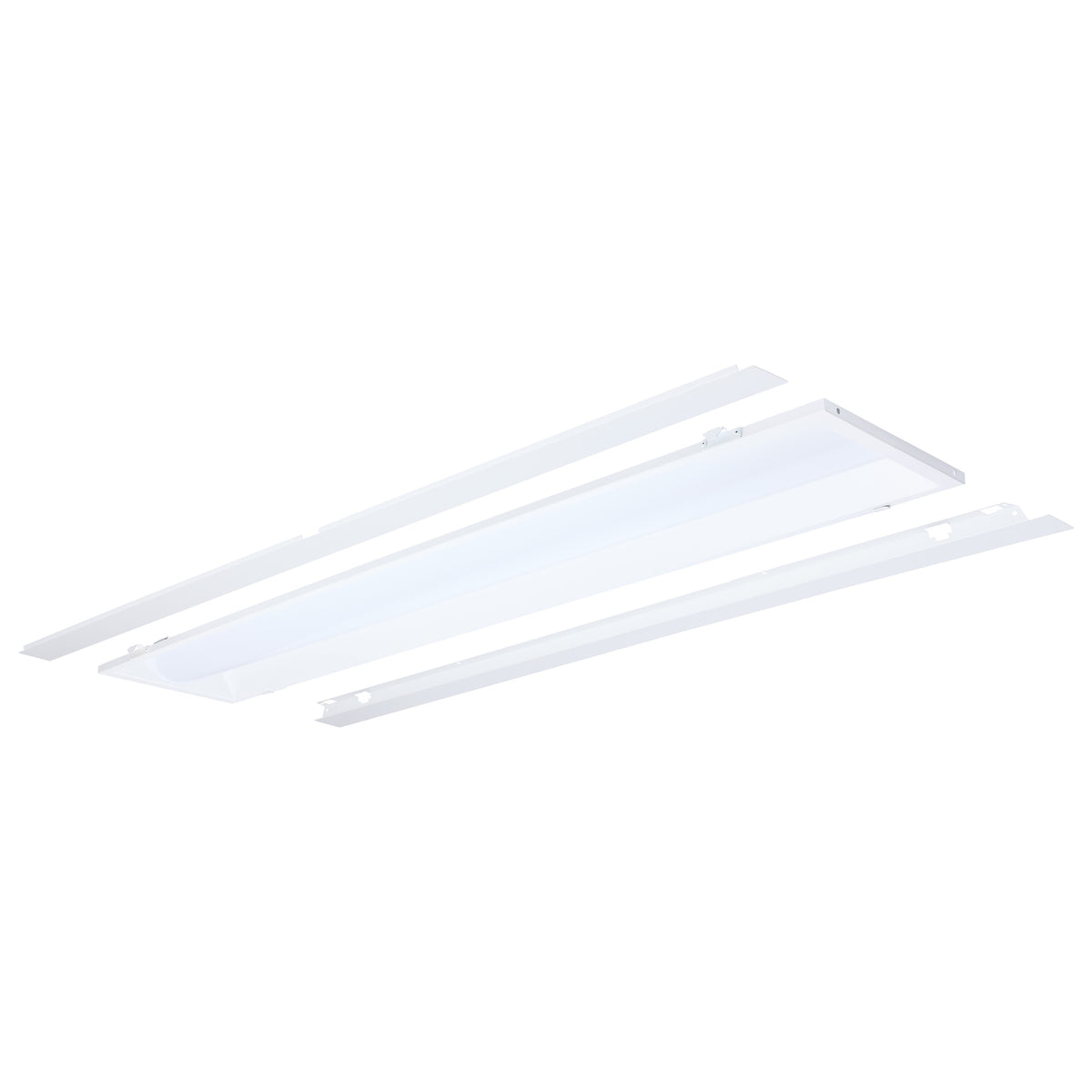 Nuvo 65-1300 40/30/20 Watt LED 1x4 Center Basket Troffer Retrofit Kit, 35K/4K/5K CCT, Dimmable
