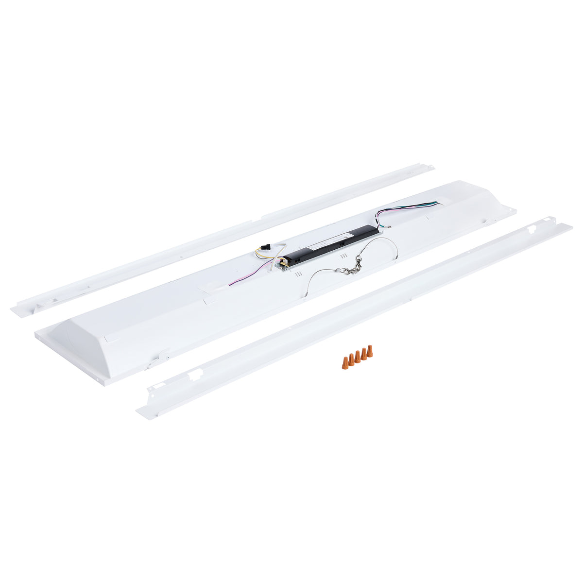 Nuvo 65-1300 40/30/20 Watt LED 1x4 Center Basket Troffer Retrofit Kit, 35K/4K/5K CCT, Dimmable