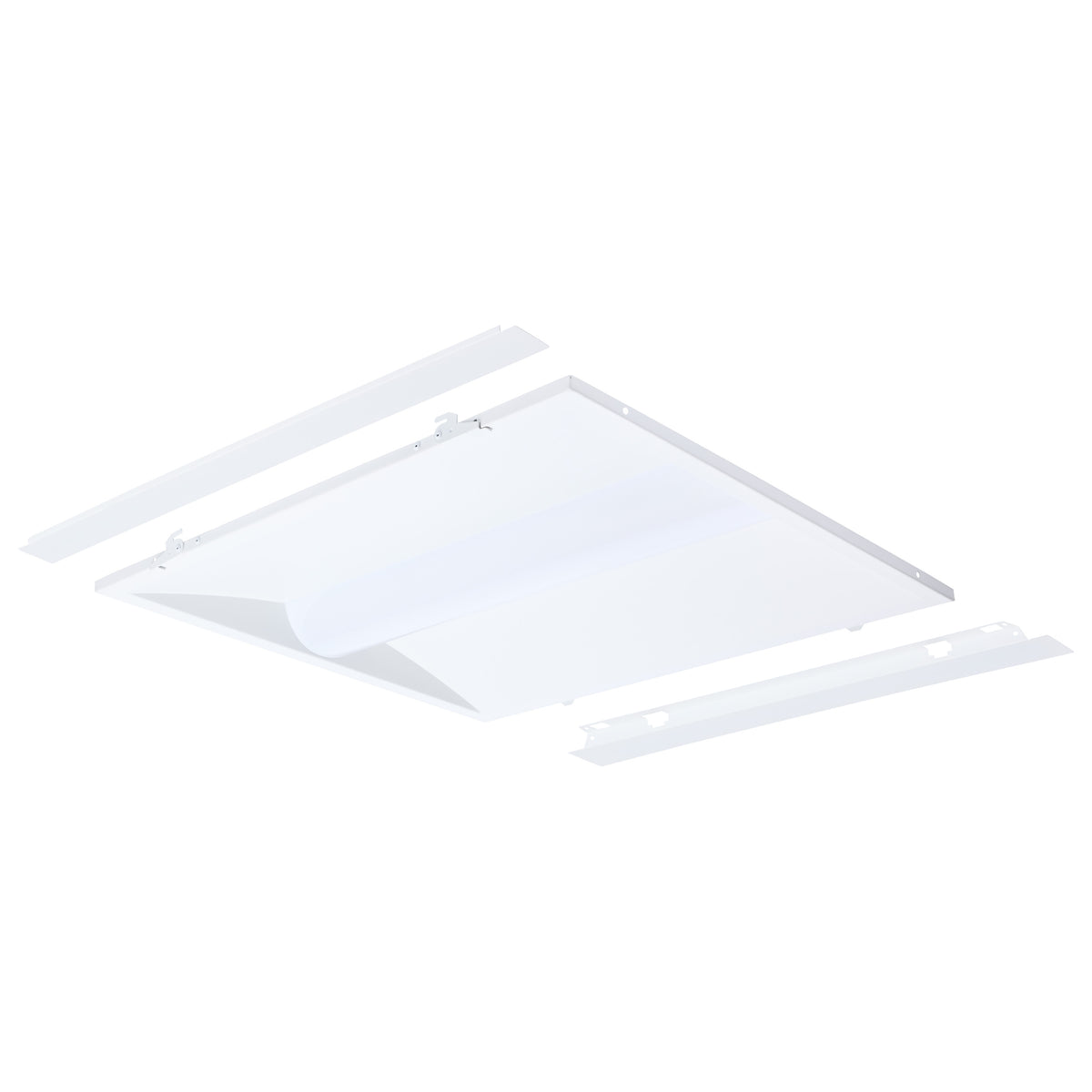 Nuvo 65-1301 40/30/20 Watt LED 2x2 Center Basket Troffer Retrofit Kit, 35K/4K/5K CCT, Dimmable