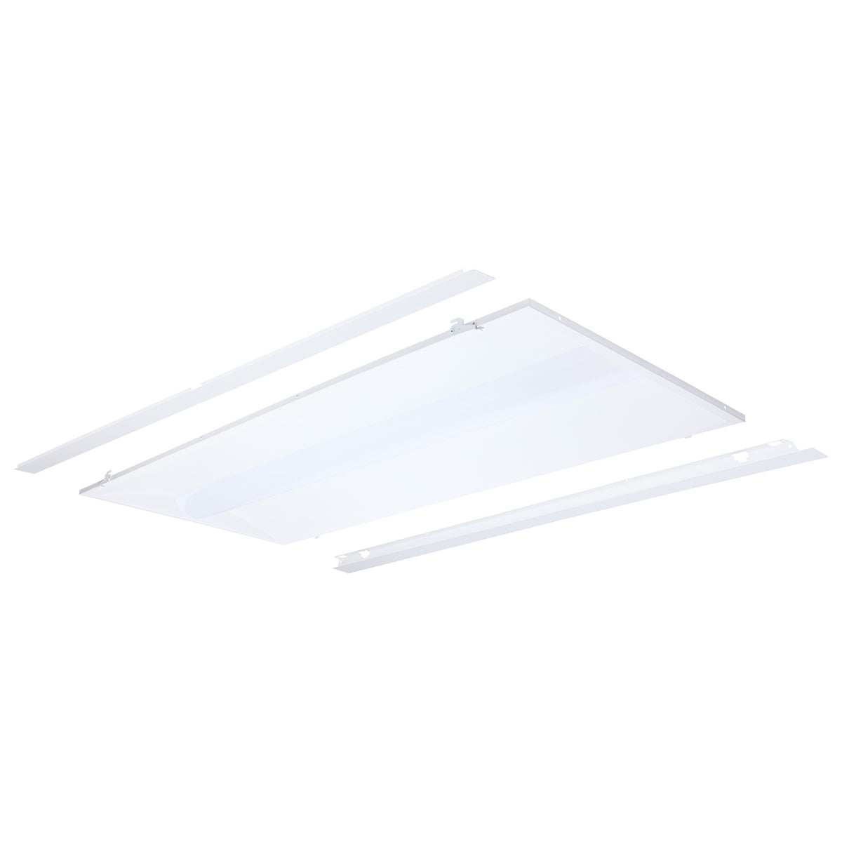 Nuvo 65-1302 50/40/30 Watt LED 2x4 Center Basket Troffer Retrofit Kit, 35K/4K/5K CCT, Dimmable