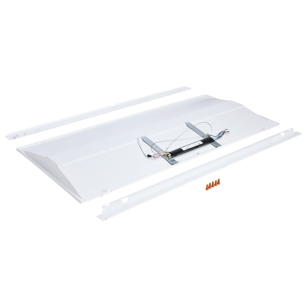 Nuvo 65-1302 50/40/30 Watt LED 2x4 Center Basket Troffer Retrofit Kit, 35K/4K/5K CCT, Dimmable