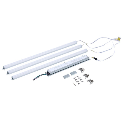 Nuvo 65-1332 40W/35W/30W/25W/20W Wattatage Selectable LED Light Bar Retrofit Kit, 3000K/3500K/4000K/5000K/6500K CCT Selectable, 3-Bars
