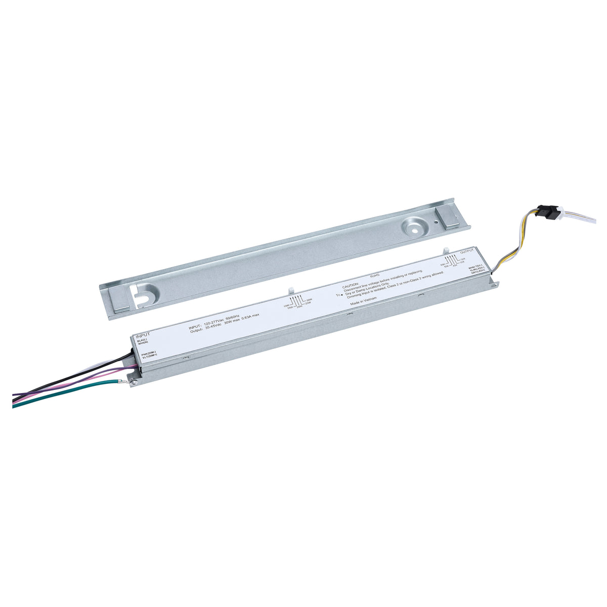 Nuvo 65-1333 30W/25W/20W/15W/10W Wattage Selectable LED Light Bar Retrofit Kit, 3000K/3500K/4000K/5000K/6500K CCT Selectable, 1-Bar