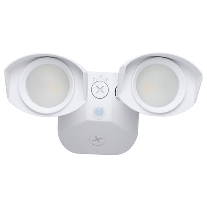 Nuvo 65-1400 20 Watt LED Dual Head Security Flood Light, 7.64 x 7.05 x 4.65, 80 CRI