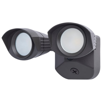Nuvo 65-1402 20 Watt LED Dual Head Security Flood Light, 7.64 x 7.05 x 4.65, 80 CRI