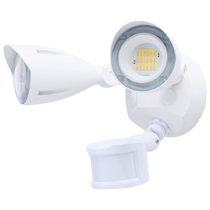 Nuvo 65-1411 20 Watt LED Dual Head Security Flood Light, 9.61 x 7.32 x 7.17, 80 CRI