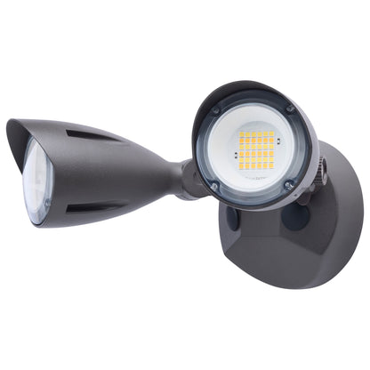 Nuvo 65-1412 20 Watt LED Dual Head Security Flood Light, 9.61 x 7.32 x 4.29, 80 CRI