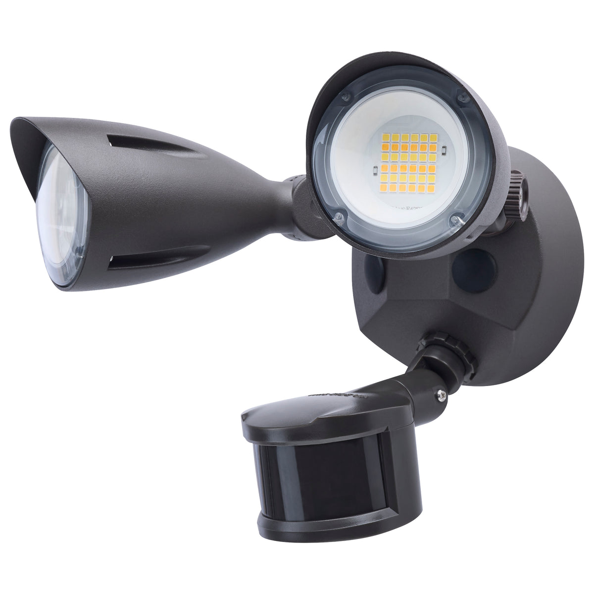 Nuvo 65-1413 20 Watt LED Dual Head Security Flood Light, 9.61 x 7.32 x 7.17, 80 CRI