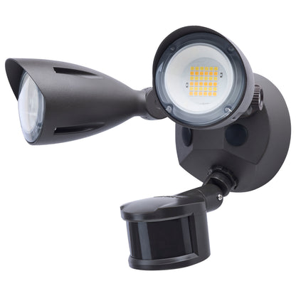 Nuvo 65-1413 20 Watt LED Dual Head Security Flood Light, 9.61 x 7.32 x 7.17, 80 CRI