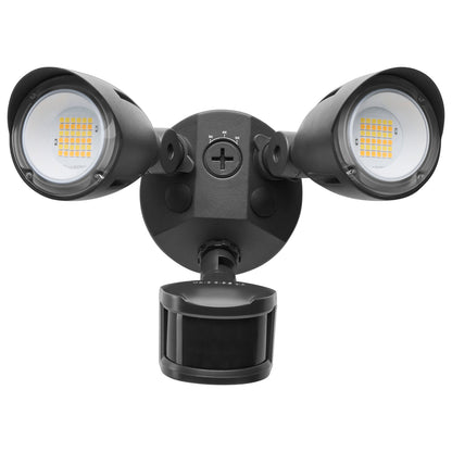Nuvo 65-1415 20 Watt LED Dual Head Security Flood Light, 9.61 x 7.32 x 7.17, 80 CRI