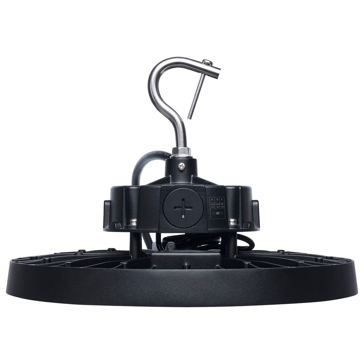 Nuvo 65-1520 120/100/80 Wattage Selectable LED UFO High Bay, 3K/4K/5K CCT Selectable, 60/80/100 Beam Angle Selectable