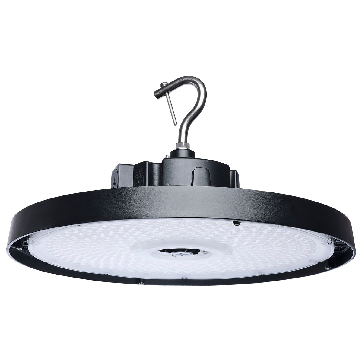 Nuvo 65-1521 240/200/150 Wattage Selectable LED UFO High Bay, 3K/4K/5K CCT Selectable, 60/80/100 Beam Angle Selectable