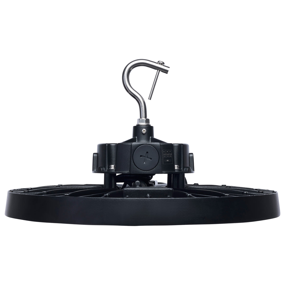 Nuvo 65-1521 240/200/150 Wattage Selectable LED UFO High Bay, 3K/4K/5K CCT Selectable, 60/80/100 Beam Angle Selectable