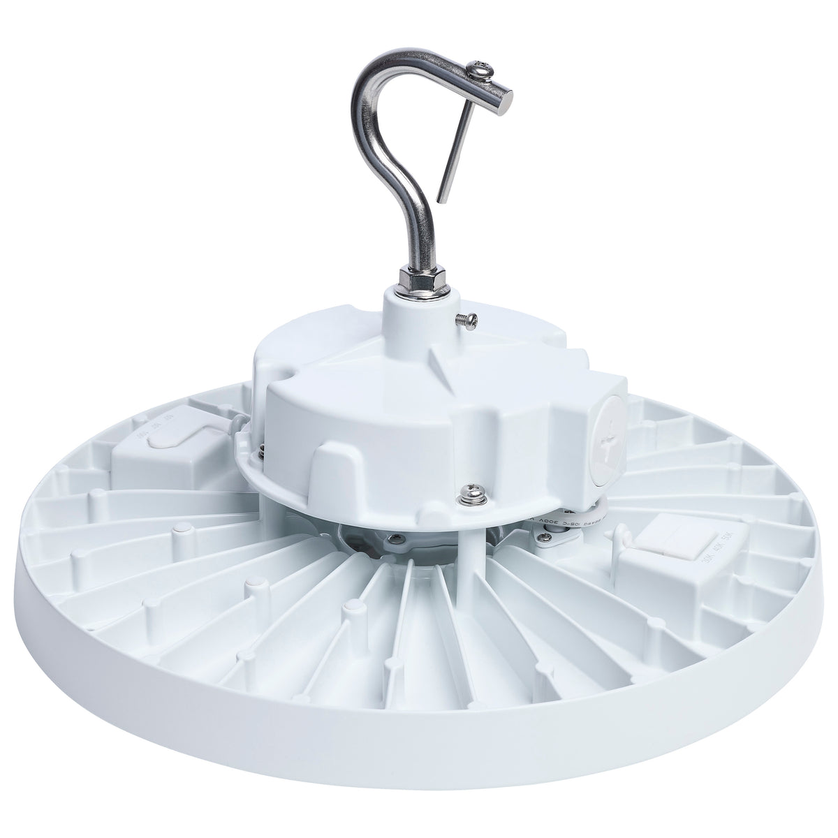 Nuvo 65-1522 120/100/80 Wattage Selectable LED UFO High Bay, 3K/4K/5K CCT Selectable, 60/80/100 Beam Angle Selectable