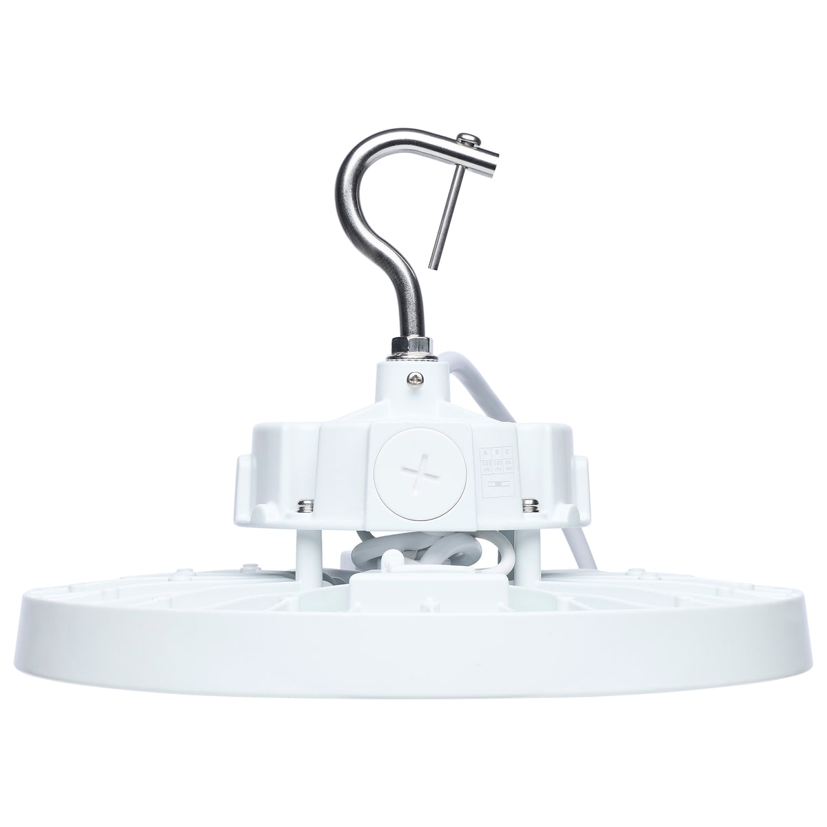 Nuvo 65-1522 120/100/80 Wattage Selectable LED UFO High Bay, 3K/4K/5K CCT Selectable, 60/80/100 Beam Angle Selectable